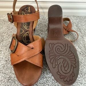 b.o.c. Tan Leather Sandals